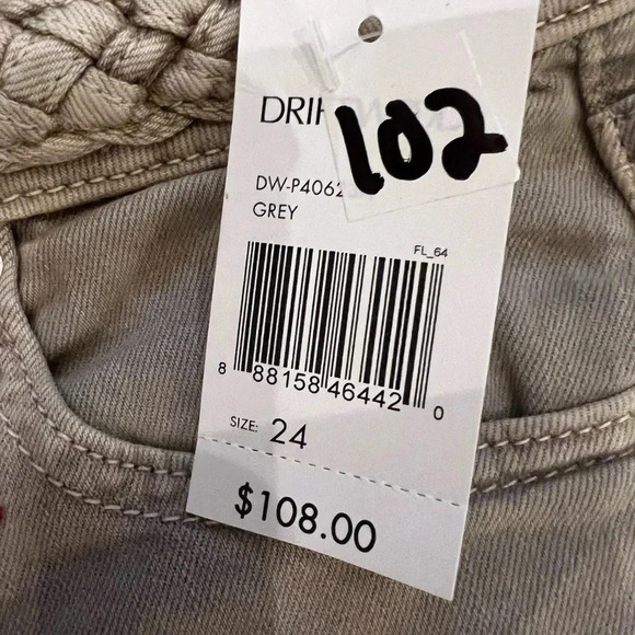 NWT DRIFTWOOD Roxy Olive Green Boot Cut Jeans - Picture 4 of 5